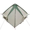 vidaXL Tente Teepee 4-Personnes Vert et gris 490 x 410 x 210 cm