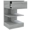 vidaXL Table de chevet Sonoma gris 40x35x65 cm Bois d'ing&eacute;nierie