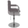 vidaXL Chaise de salle &agrave; manger Taupe Tissu