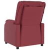 vidaXL Fauteuil de massage Rouge bordeaux Similicuir