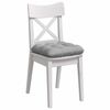 vidaXL Coussins de si&egrave;ge 4 pcs Gris nuage 40 x 40 x 12 cm tissu