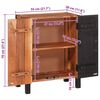 vidaXL Buffet 3 pcs Marron 55 x 30 x 75 cm Bois d'acacia massif