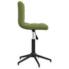 vidaXL Chaises pivotantes &agrave; manger lot de 2 vert clair velours