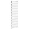 vidaXL Store z&egrave;bre blanc 50x100 cm largeur du tissu 45,9 cm polyester