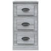 vidaXL Buffet sonoma gris 36x35,5x67,5 cm bois d'ing&eacute;nierie