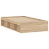 vidaXL Cadre de lit sans matelas ch&ecirc;ne sonoma 100x200 cm