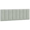 vidaXL Cadre de lit avec LED sans matelas Hanko gris clair 140x190cm velours