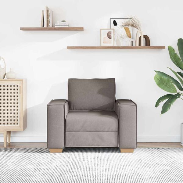vidaXL Canap&eacute;-chaise Taupe 100x78x84 cm Tissu