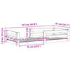 vidaXL Cadre de lit sans matelas 80x160 cm bois massif de pin