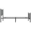 vidaXL Cadre de lit métal sans matelas avec pied de lit noir 100x190cm