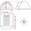 vidaXL Tente de p&ecirc;che 2 personnes marron imperm&eacute;able