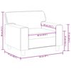 vidaXL Fauteuil Gris 60 cm Similicuir