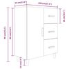 vidaXL Buffet ch&ecirc;ne fum&eacute; 69,5x34x90 cm bois d'ing&eacute;nierie