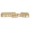 vidaXL Ensemble de canap&eacute;s d'ext&eacute;rieur 7 pc Blanc et Beige