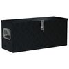 vidaXL Bo&icirc;te en aluminium 70 x 24 x 42 cm Trap&eacute;zo&iuml;dal Argent&eacute;