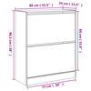 vidaXL Armoire &agrave; chaussures ch&ecirc;ne sonoma 80x34x96,5 cm bois ing&eacute;nierie