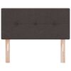 vidaXL T&ecirc;te de lit Marron fonc&eacute; 100 cm Cuir synth&eacute;tique
