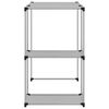 vidaXL Support de rangement sur la machine à laver Gris 87x55x90,5 cm