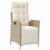vidaXL Ensemble de salle &agrave; manger pour jardin 7 pcs Beige polyrotin