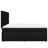 vidaXL Sommier &agrave; lattes de lit avec matelas Noir 180x200 cm Tissu