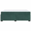 vidaXL Cadre de lit avec matelas Vert fonc&eacute; 140 x 200 cm tissu