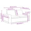 vidaXL Canap&eacute; 2 pcs Gris fonc&eacute; 182 x 80 x 82 cm tissu