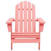 vidaXL Chaise de jardin Adirondack Bois de sapin massif Rose