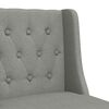 vidaXL Chaises de bar lot de 2 bois massif d'h&eacute;v&eacute;a et tissu
