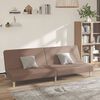 vidaXL Canap&eacute;-lit &agrave; 2 places Taupe Tissu