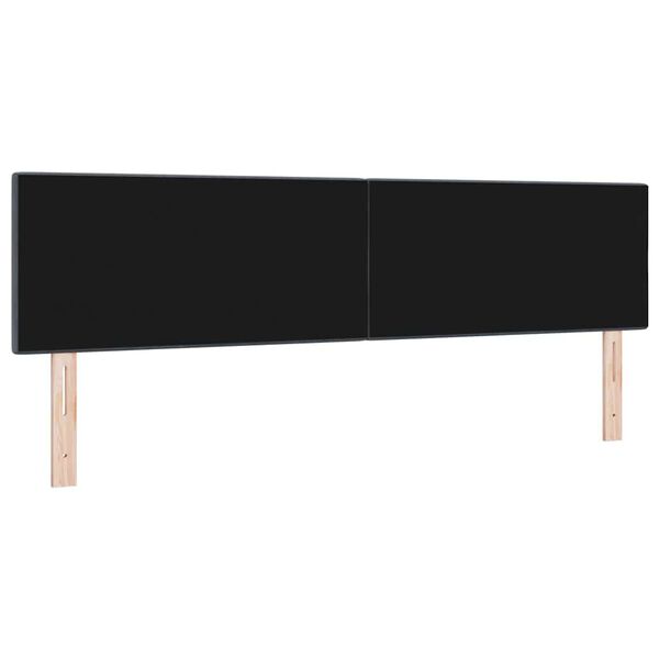 vidaXL T&ecirc;te de lit avec t&ecirc;te de lit Gris fonc&eacute; 180 cm Cuir synth&eacute;tique
