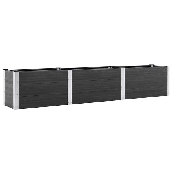 vidaXL Plate-forme sur&eacute;lev&eacute;e de jardin 300x50x54 cm WPC Gris