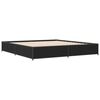 vidaXL Cadre de lit sans matelas noir 200x200 cm