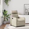 vidaXL Fauteuil inclinable Cr&egrave;me Similicuir