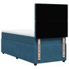 vidaXL Sommier &agrave; lattes de lit avec matelas Bleu fonc&eacute; 90x200 cm