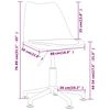 vidaXL Chaises &agrave; manger pivotantes lot de 2 Turquoise similicuir