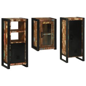 vidaXL Ensemble de mobilier de salle de bain 3 pcs Bois massif recycl&eacute;