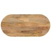 vidaXL Dessus de table 120x60x3,8 cm ovale bois massif de manguier