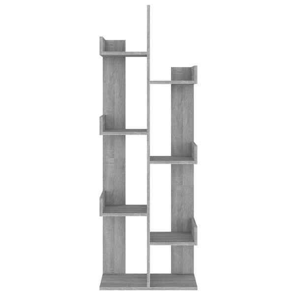 vidaXL Biblioth&egrave;que 48x25,5x140 cm Sonoma gris Bois d'ing&eacute;nierie