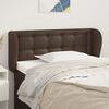 vidaXL T&ecirc;te de lit avec oreilles Marron 93x23x78/88 cm Similicuir