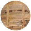 vidaXL Dessus de table &Oslash; 50x2,5 cm rond bois massif de manguier brut