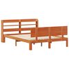 vidaXL Cadre de lit avec stockage 2 pcs Cire marron Bois de Pin Massif