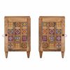 vidaXL Armoire de salle de bain avec porte Naturel 38 x 33,5 x 58 cm