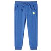 Pantalon de surv&ecirc;tement pour enfants bleu m&eacute;lange 128
