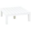vidaXL Table de jardin Blanc 78x78x31 cm Plastique