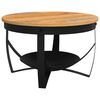 vidaXL Table basse &Oslash;68x43 cm Bois d'acacia solide