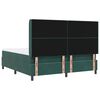 vidaXL Lit &agrave; Ressorts avec Matelas LED Vert fonc&eacute; 180 x 200 cm Velours