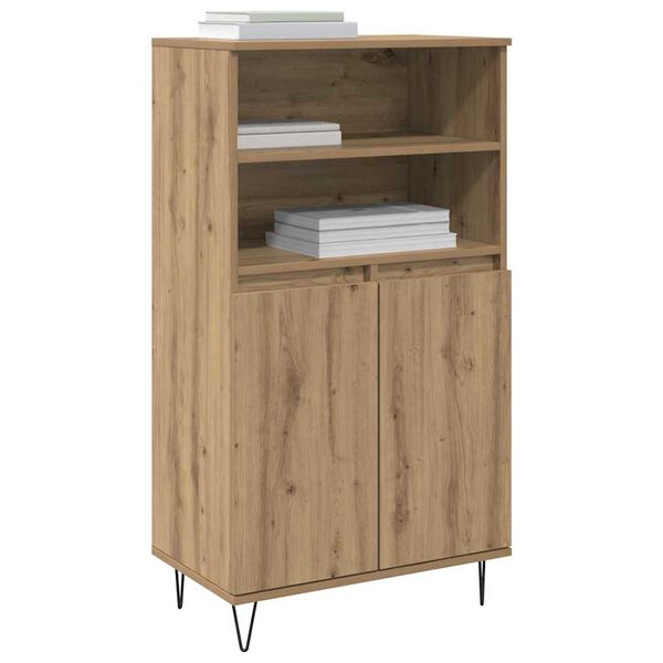 vidaXL Haut Armoire Marron 60 x 36 x 110 cm Bois d'ing&eacute;nierie