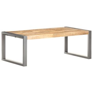 vidaXL Table basse 110x60x40 cm Bois de manguier brut