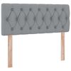 vidaXL Lit avec rangement et matelas Gris clair 120 x 190 cm