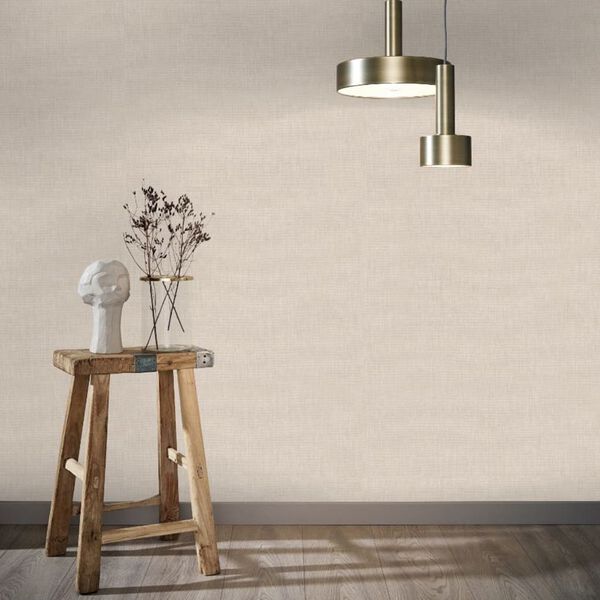 Noordwand Papier peint Botanica Linnen Look Beige fonc&eacute; et sable